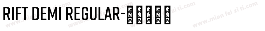 Rift Demi Regular字体转换